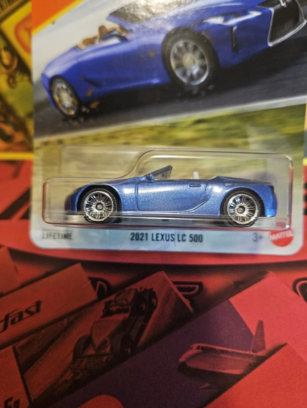 Matchbox Blue Lexus LC 500 Convertible Sports Car